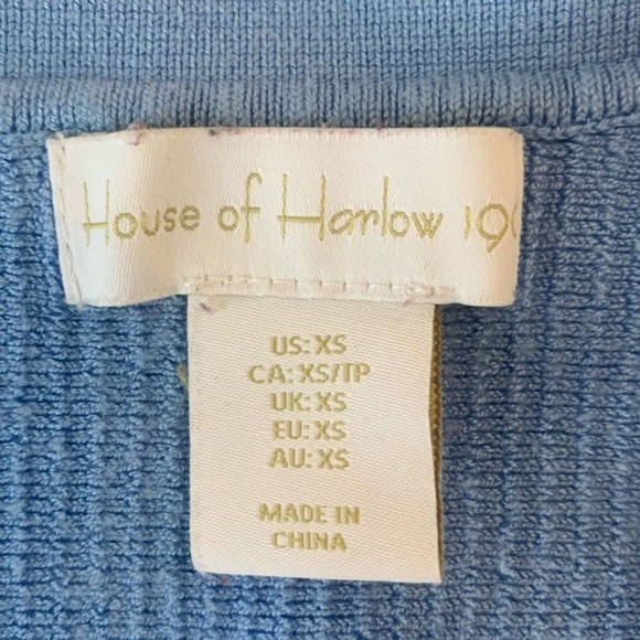 House of Harlow blue collared dress size XS - Picture 3 of 4